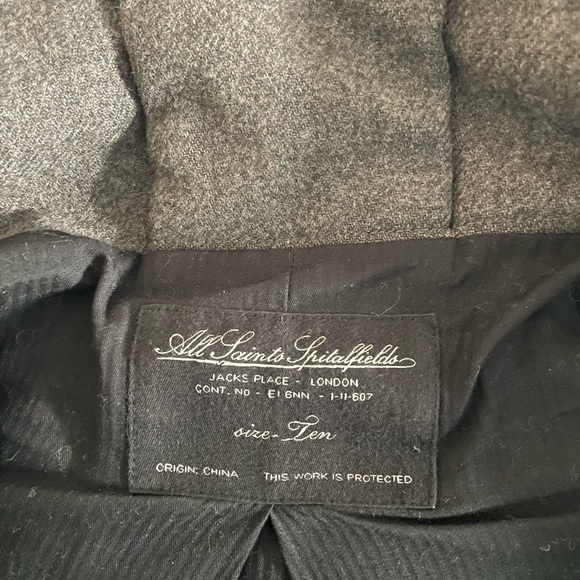 All Saints Trench Coat, Wool - Picture 3 of 9
